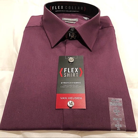 van heusen slim fit flex shirt